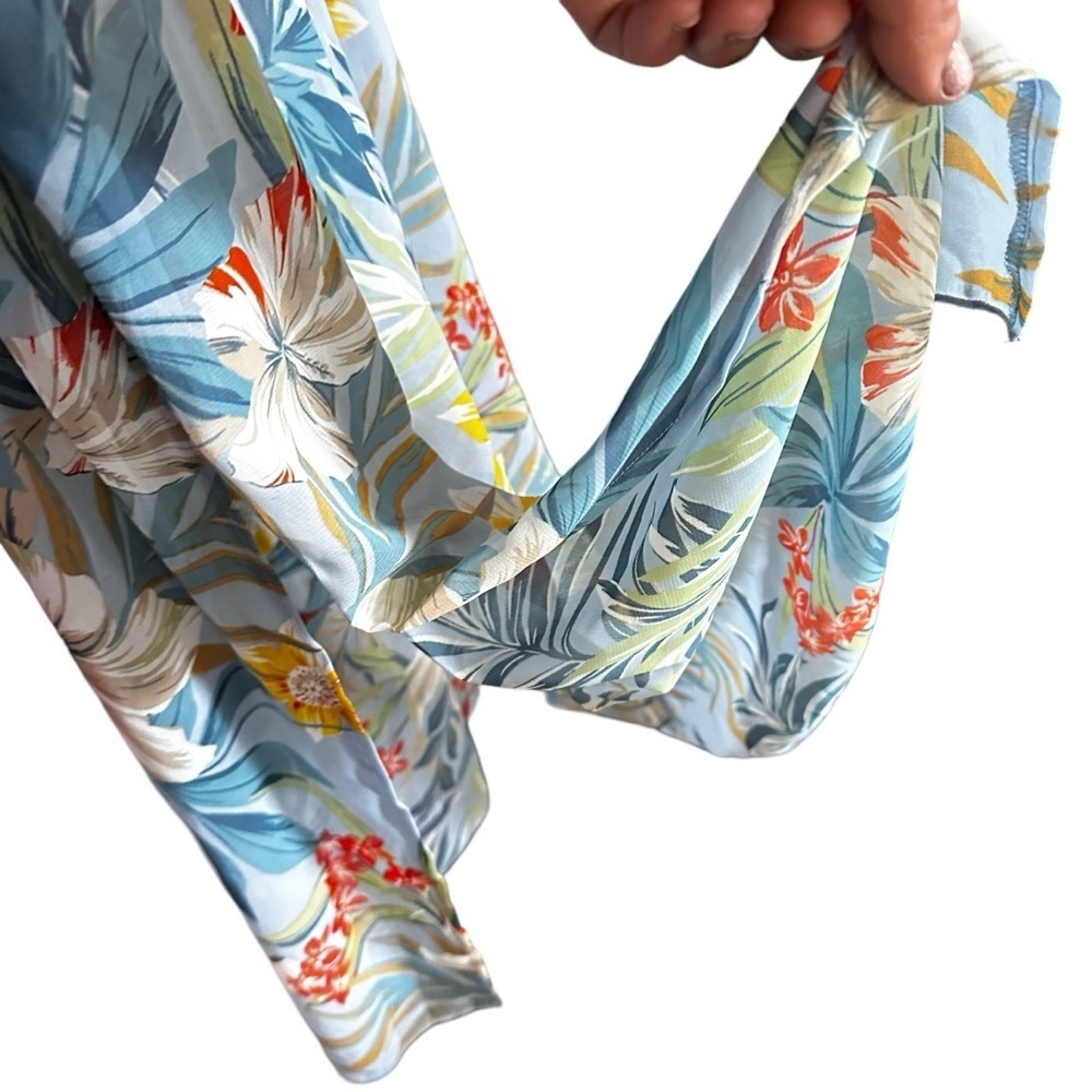 5 for $40 SALE!
EnFocus Studio tropical print, v neck, sheer dress 1/3 lined 12 - Picture 4 of 9